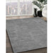 Patterned Gray Rug in Family Room, pat2548gry