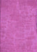 Machine Washable Transitional Neon Pink Rug, wshpat2548pur