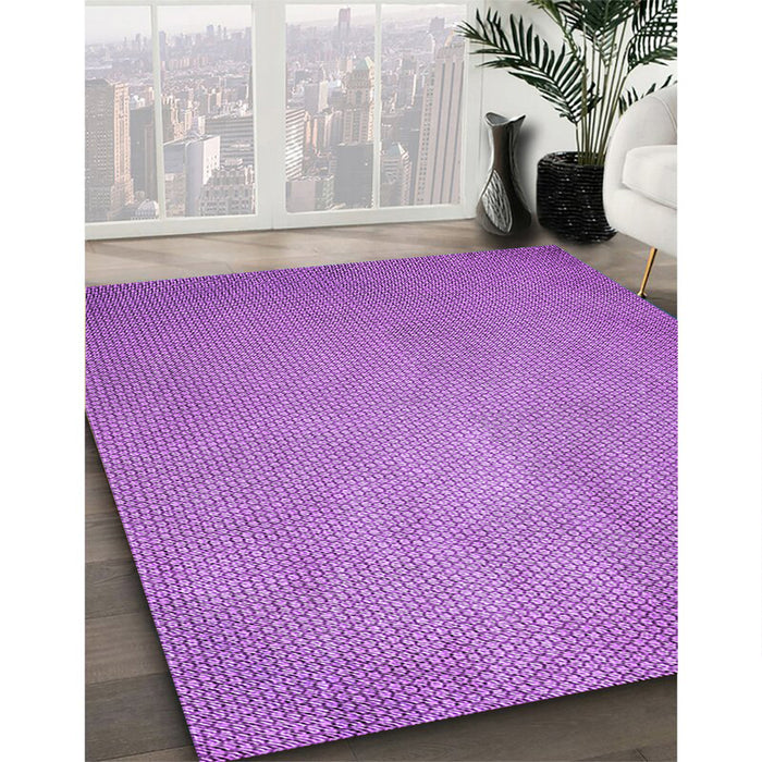 Machine Washable Transitional Violet Purple Rug in a Family Room, wshpat2549pur
