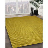 Patterned Dark Bisque Brown Rug, pat2549yw