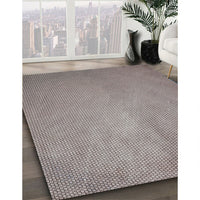 Patterned Pale Silver Gray Novelty Rug, pat2549