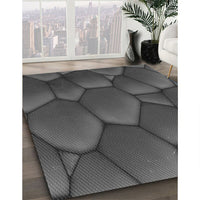 Patterned Smokey Gray Rug, pat255gry