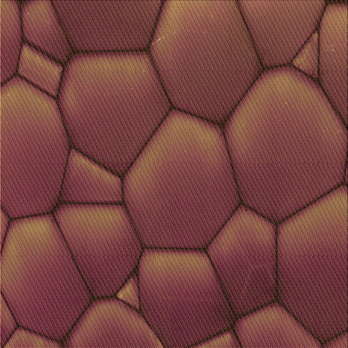 Round Patterned Chestnut Red Rug, pat255org