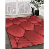 Patterned Red Rug, pat255rd