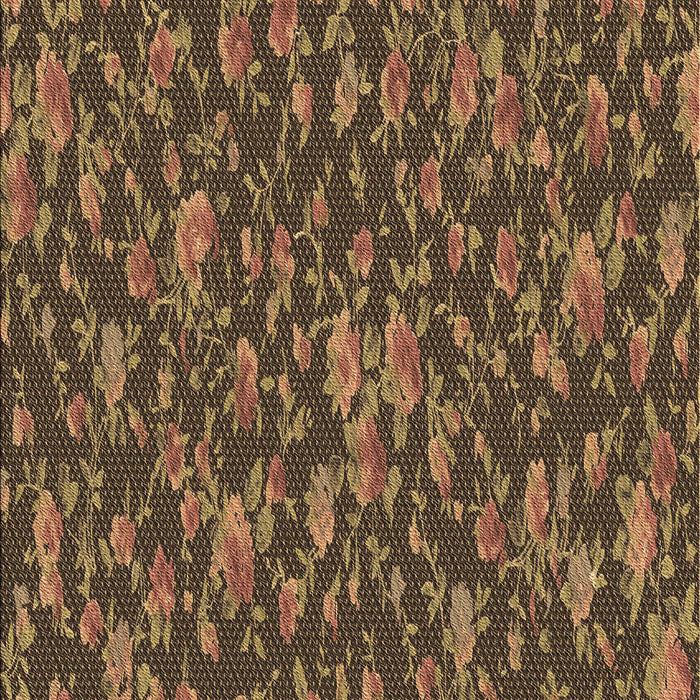 Machine Washable Transitional Cinnamon Brown Rug, wshpat2550brn