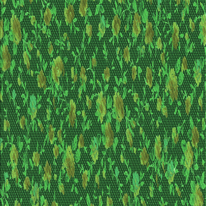 Patterned Deep Emerald Green Rug, pat2550grn