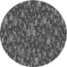 Square Patterned Dark Gray Black Rug, pat2550gry