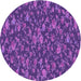 Square Patterned Purple Rug, pat2550pur