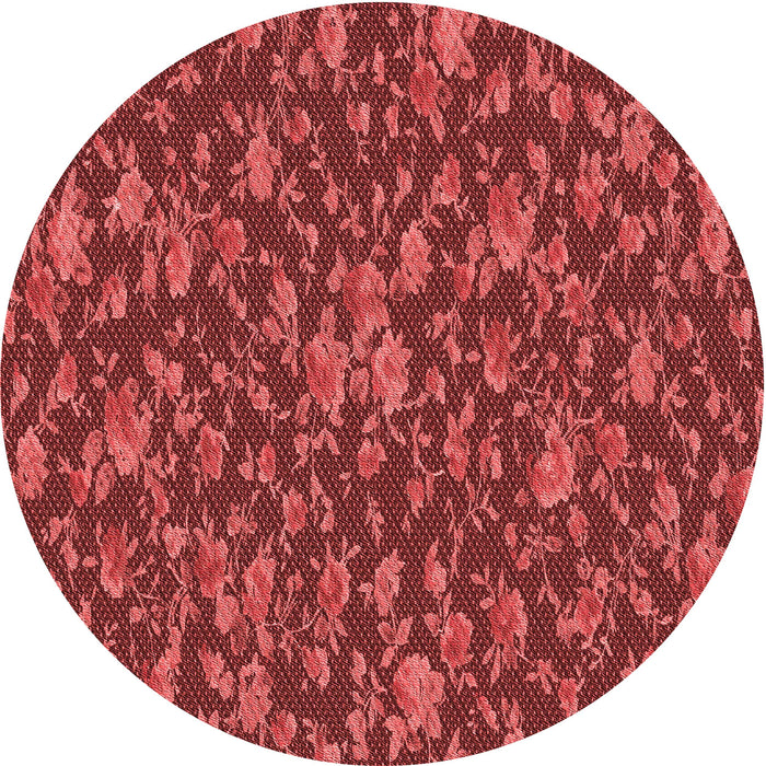 Square Patterned Red Rug, pat2550rd
