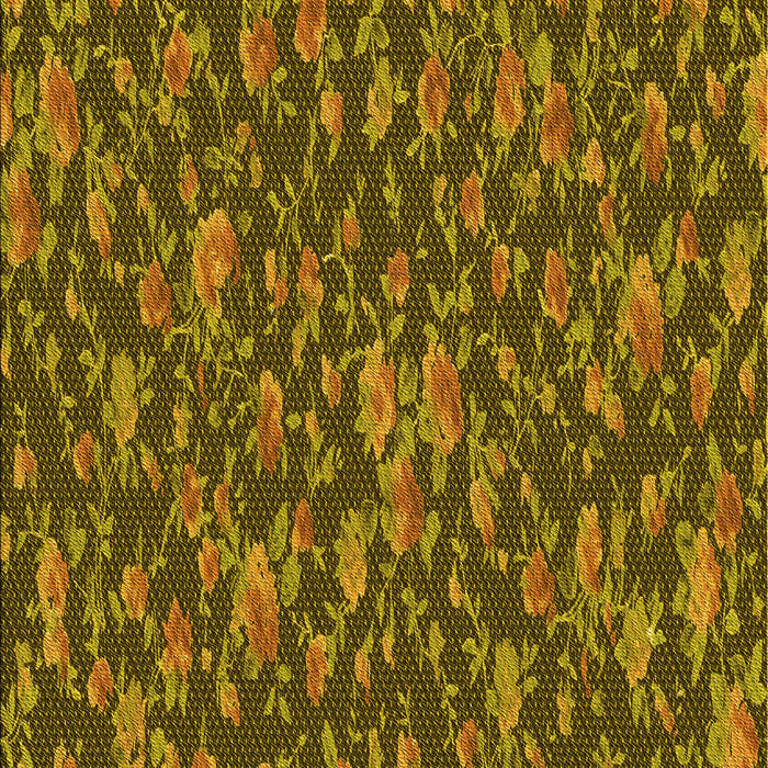 Machine Washable Transitional Caramel Brown Rug, wshpat2550yw