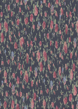 Patterned Gunmetal Gray Novelty Rug, pat2550