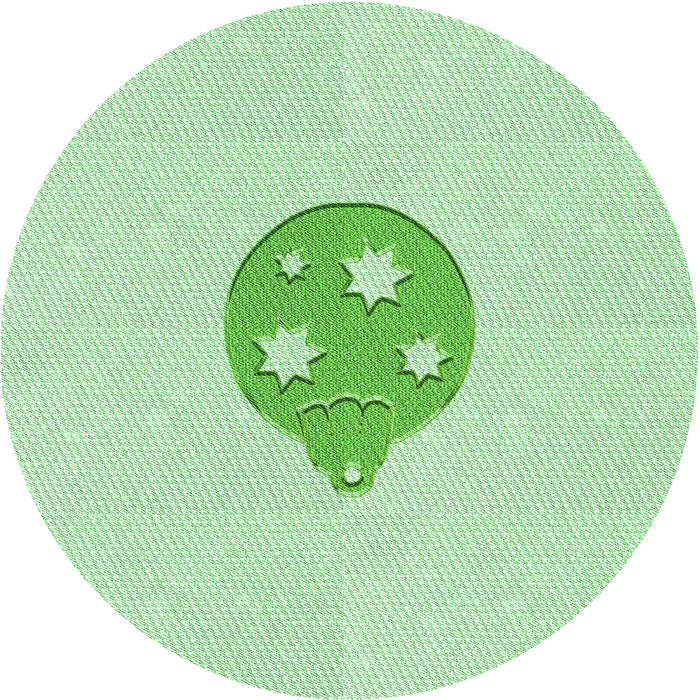 Square Patterned Mint Green Rug, pat2551grn