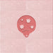 Round Patterned Pastel Red Pink Rug, pat2551rd