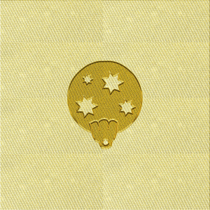 Round Patterned Sun Yellow Rug, pat2551yw