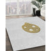 Machine Washable Transitional White Smoke Rug in a Family Room, wshpat2551