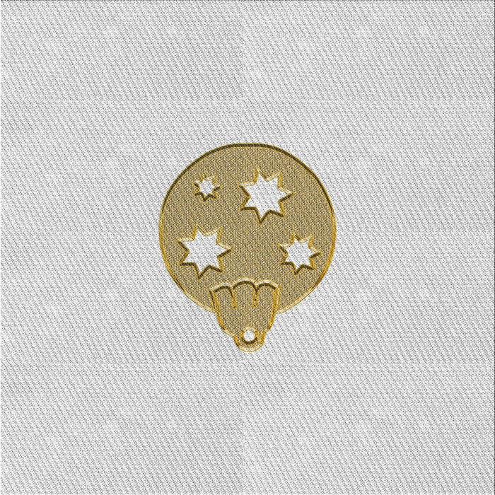 Square Patterned Off-White Novelty Rug, pat2551