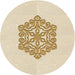 Square Patterned Peach Beige Rug, pat2552brn