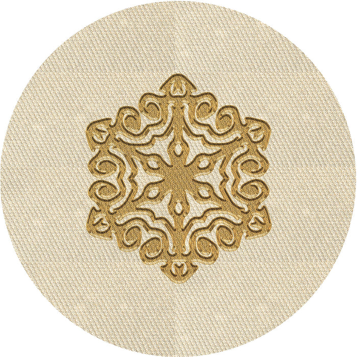 Square Machine Washable Transitional Peach Beige Rug in a Living Room, wshpat2552brn