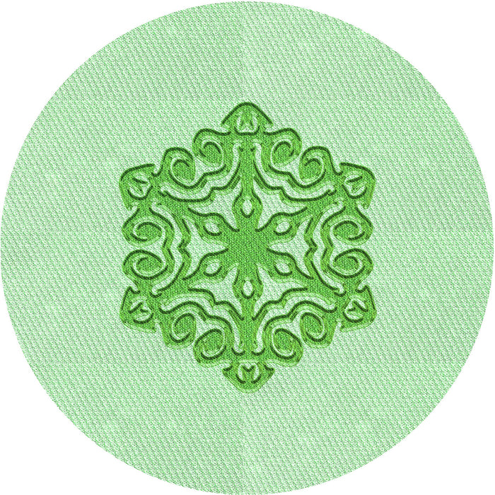 Square Machine Washable Transitional Mint Green Rug in a Living Room, wshpat2552grn