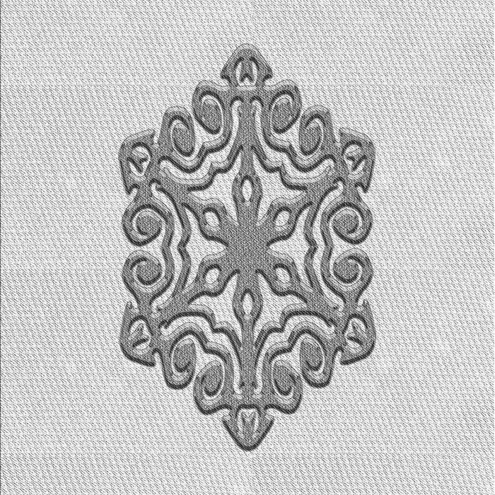 Machine Washable Transitional Platinum Gray Rug, wshpat2552gry