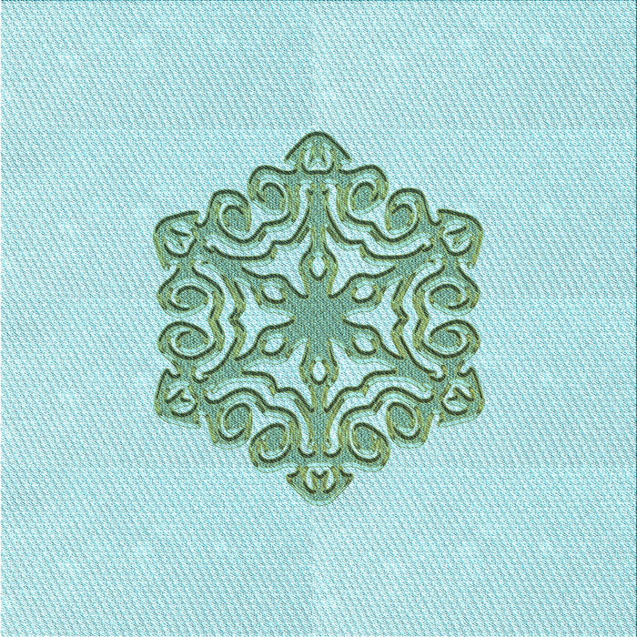 Round Machine Washable Transitional Medium Turquoise Green Rug, wshpat2552lblu