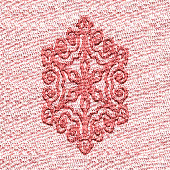 Machine Washable Transitional Pastel Red Pink Rug, wshpat2552rd