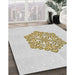 Machine Washable Transitional Pearl White Beige Rug in a Family Room, wshpat2552