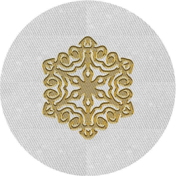 Square Machine Washable Transitional Pearl White Beige Rug, wshpat2552