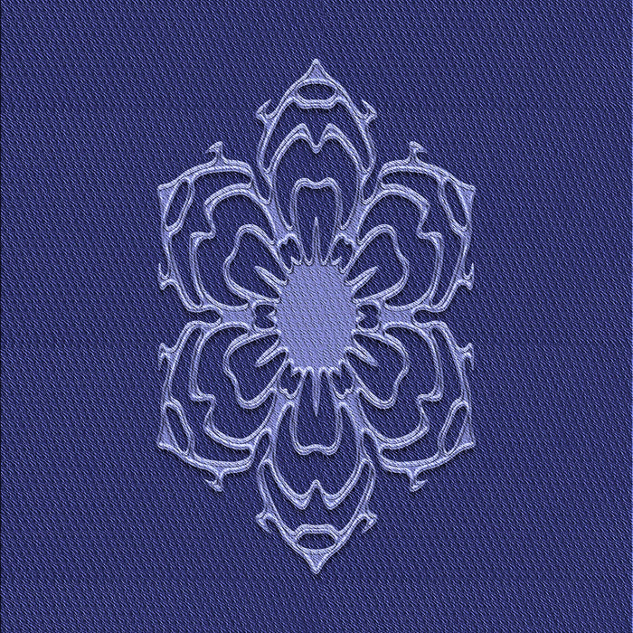 Machine Washable Transitional Denim Dark Blue Rug, wshpat2553blu