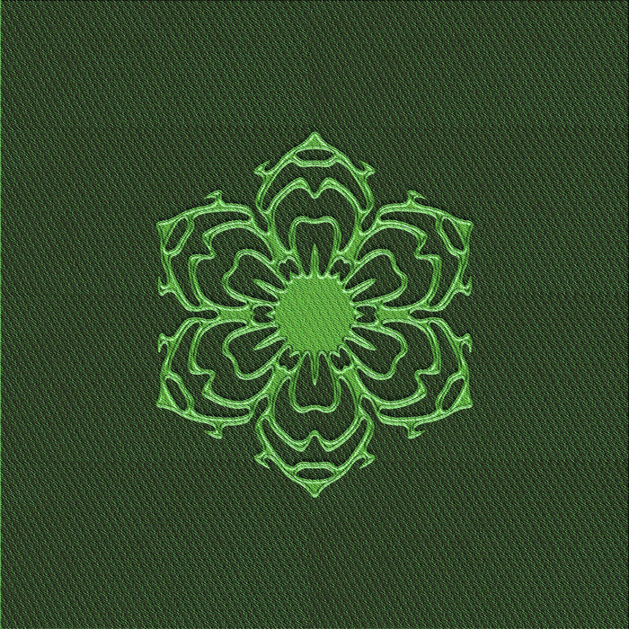 Round Machine Washable Transitional Dark Forest Green Rug, wshpat2553grn