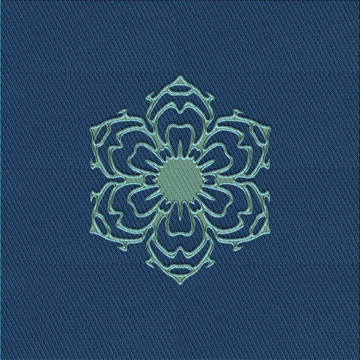 Round Machine Washable Transitional Blue Rug, wshpat2553lblu