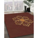 Machine Washable Transitional Mahogany Brown Rug in a Family Room, wshpat2553org