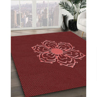 Patterned Red Rug, pat2553rd