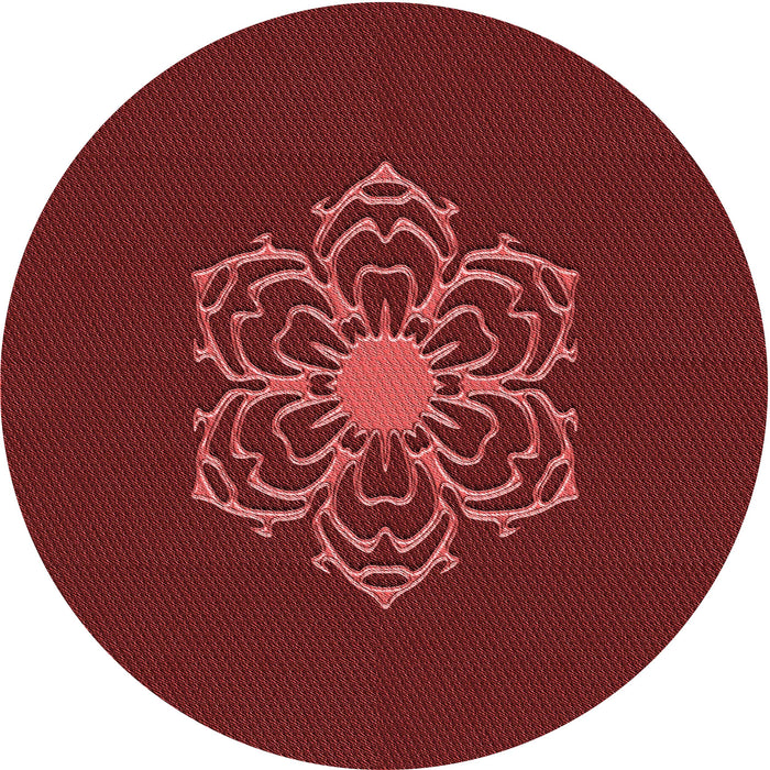 Square Machine Washable Transitional Red Rug in a Living Room, wshpat2553rd