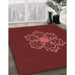 Machine Washable Transitional Red Rug in a Family Room, wshpat2553rd