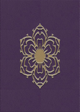 Patterned French Lilac Purple Novelty Rug, pat2553