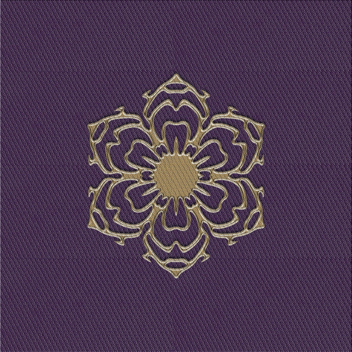 Square Patterned French Lilac Purple Novelty Rug, pat2553