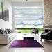 Square Patterned Purple Violet Purple Rug in a Living Room, pat2554pur