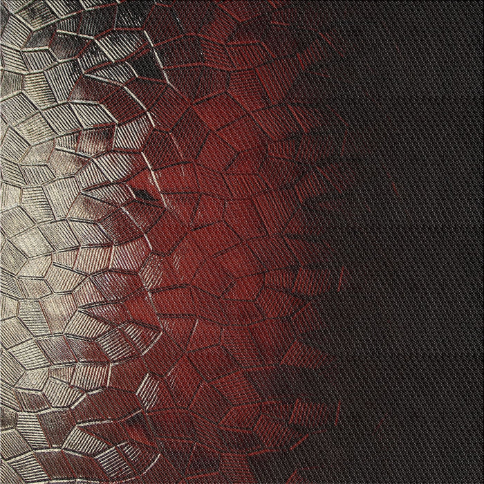 Square Patterned Black Brown Novelty Rug, pat2554