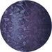 Square Patterned Night Blue Rug, pat2555blu
