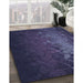 Patterned Night Blue Rug in Family Room, pat2555blu