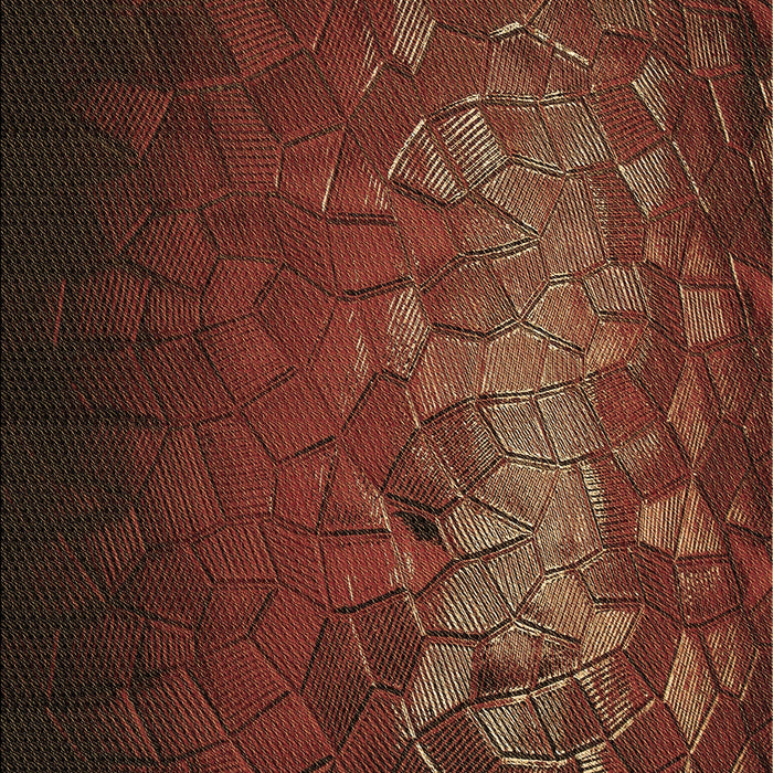 Patterned Red Rug, pat2555brn