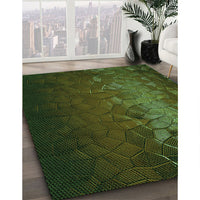 Patterned Midnight Gray Rug, pat2555grn