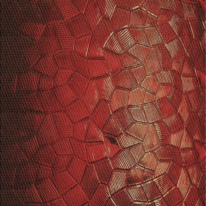 Patterned Mahogany Brown Rug, pat2555org