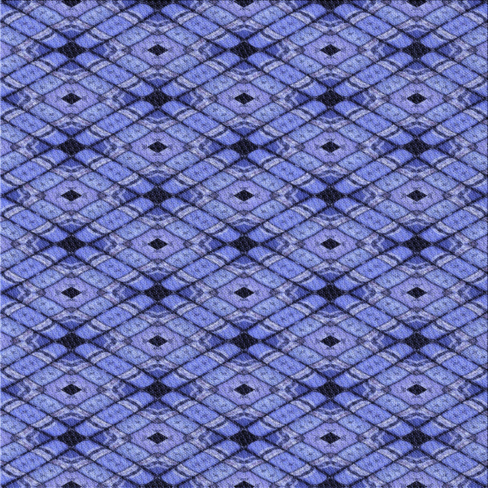 Round Patterned Sky Blue Rug, pat2556blu