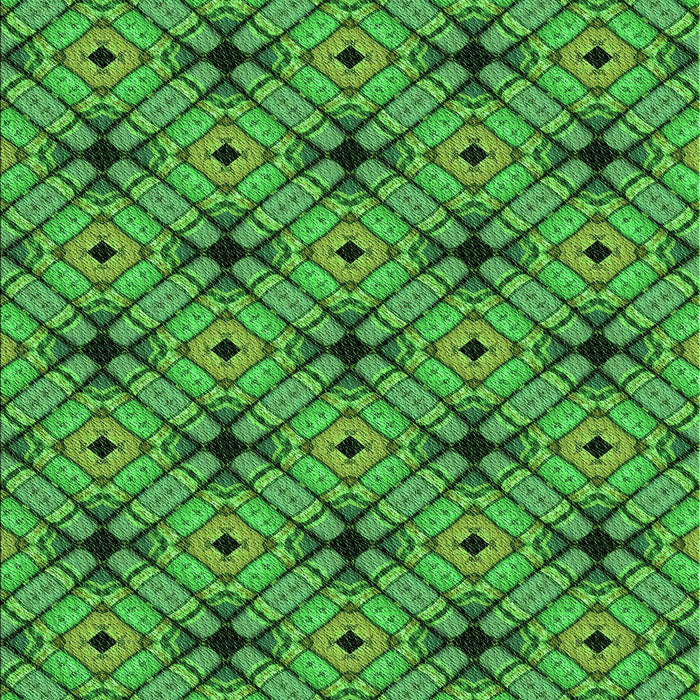 Patterned Green Rug, pat2556grn
