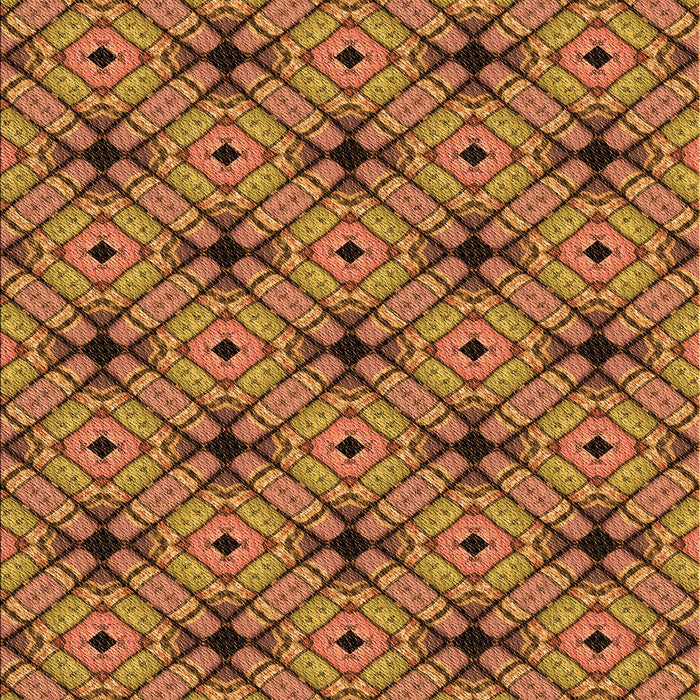 Patterned Orange Rug, pat2556org