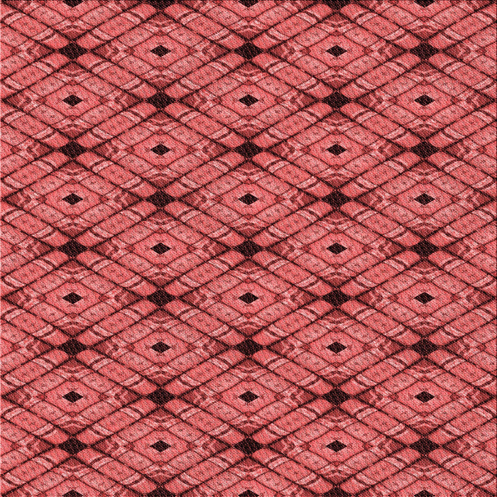 Round Machine Washable Transitional Red Rug, wshpat2556rd