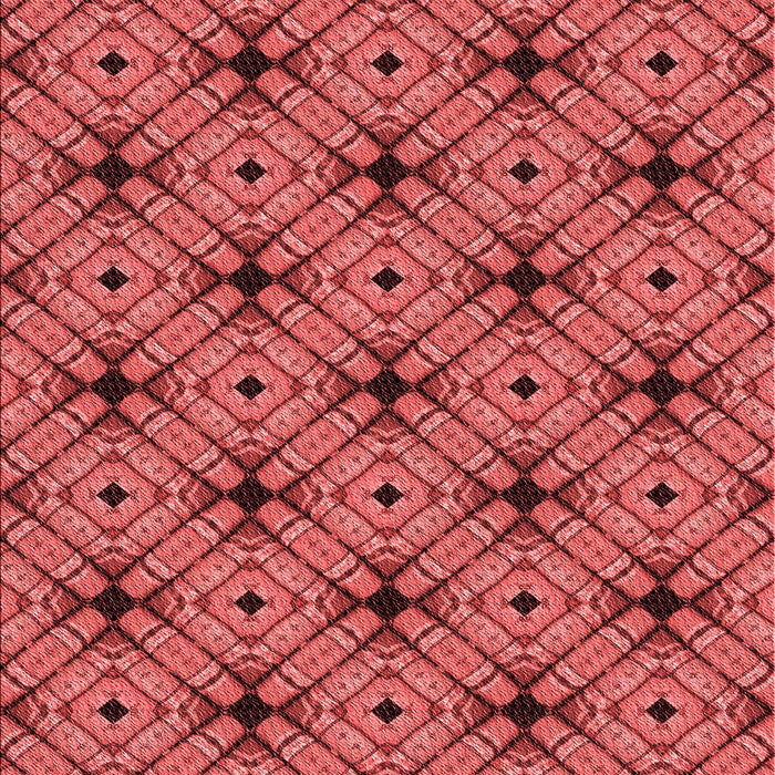Patterned Red Rug, pat2556rd
