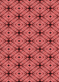 Machine Washable Transitional Red Rug, wshpat2556rd